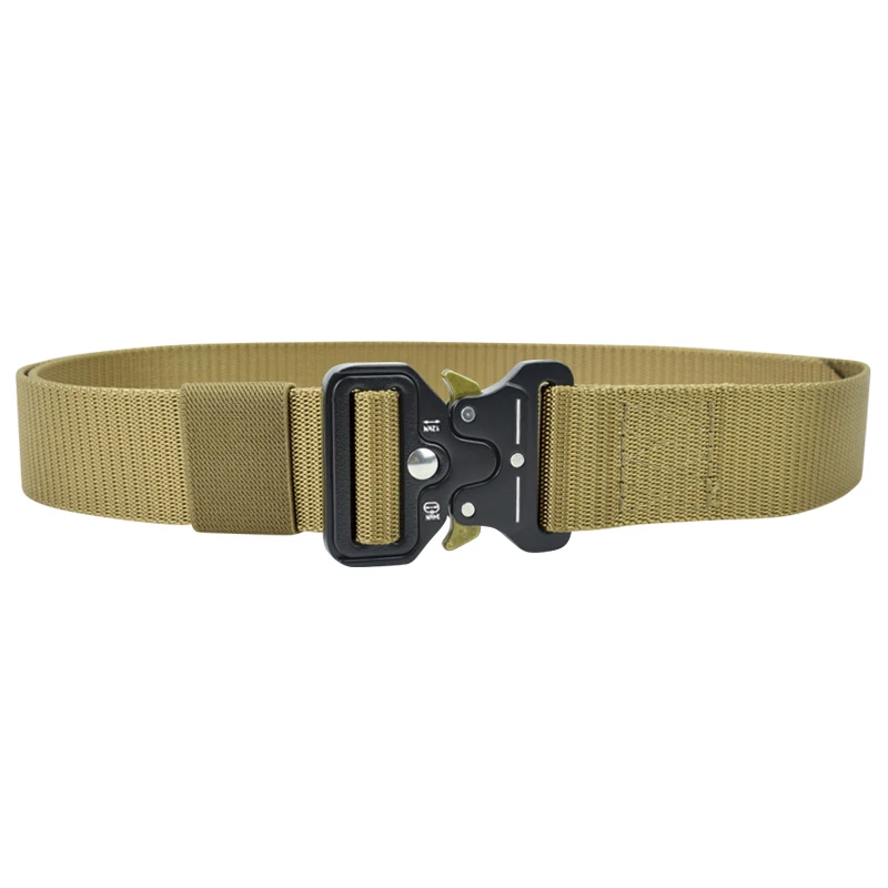 

Outdoor Sport Tactical Belt Men Heavy Duty Military Waist Belts Metal Buckle Nylon Belt Hunting Accessories Training Combat Belt