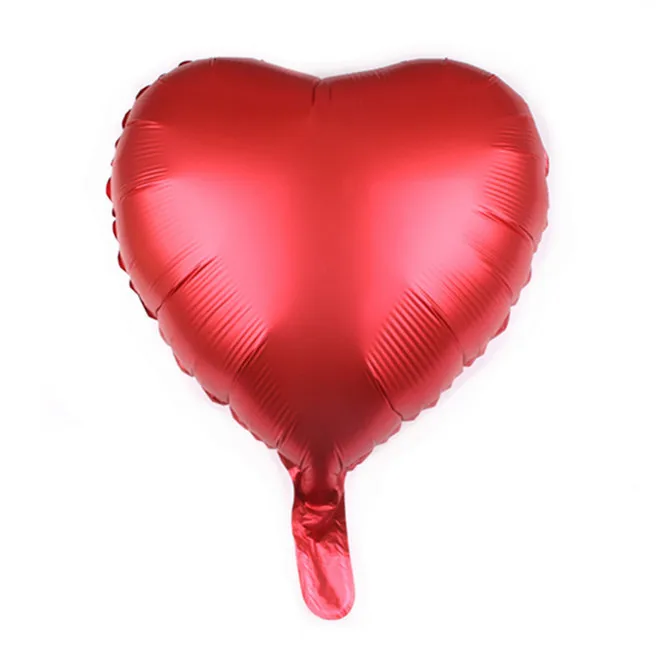 red heart 10 шт. 18 дюймов металлический шар с сердечками из фольги 12 дюймов мульти латексный гелиевый металлический шар на день рождения Свадебные украшения - Цвет: red heart