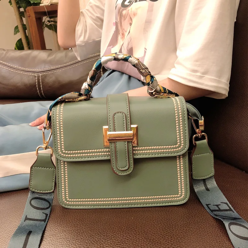 Новая текстурная модная маленькая квадратная сумка универсальная