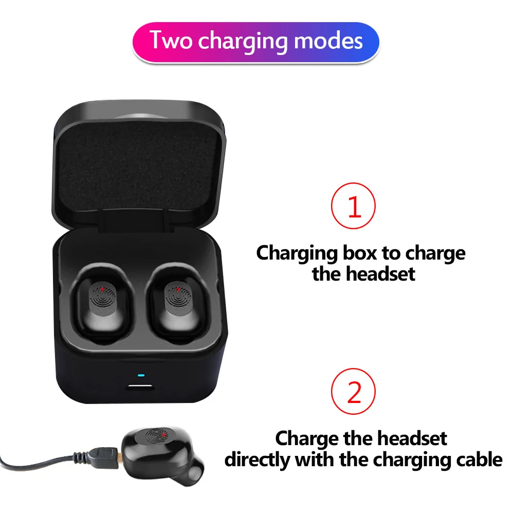 TWS 5 0 Bluetooth наушники беспроводные с сенсорным управлением спортивные басы