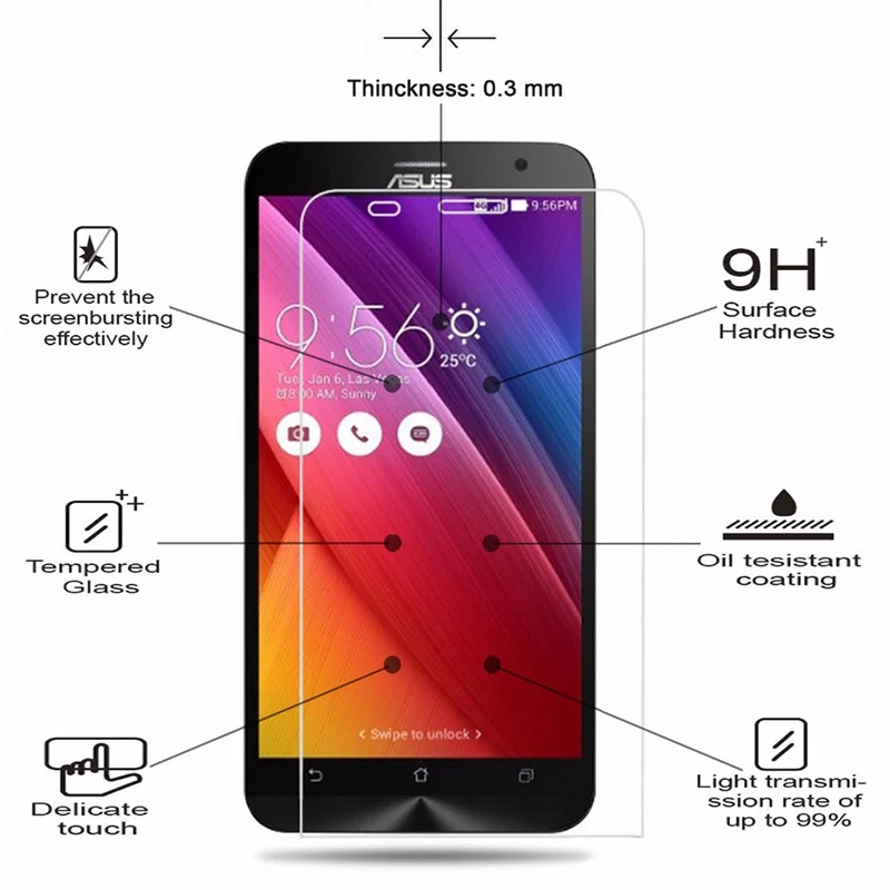 Защита экрана для Asus Zenfone 2 Laser 3 Deluxe 3S Max ZE500KL ZE550KL ZE601KL ZC521TL стекло на ZC520TL ZC553KL ZC551KL |