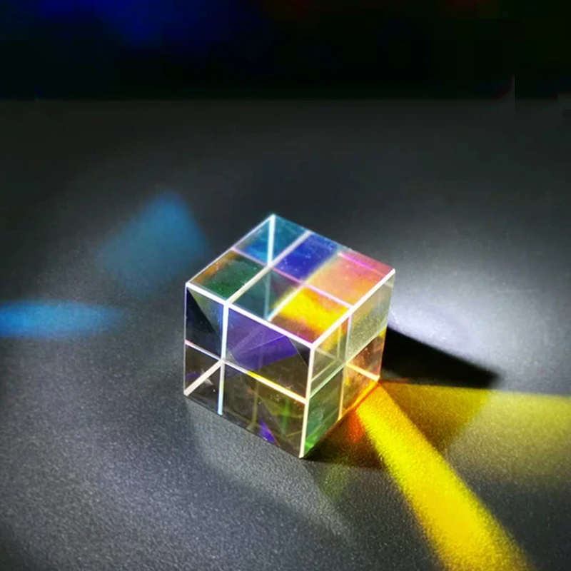 X-кубическая Призма RGB Combiner сплиттер крестообразная дихроичная Призма-украшение преподавания физики инструменты фотография исследования образовательный подарок