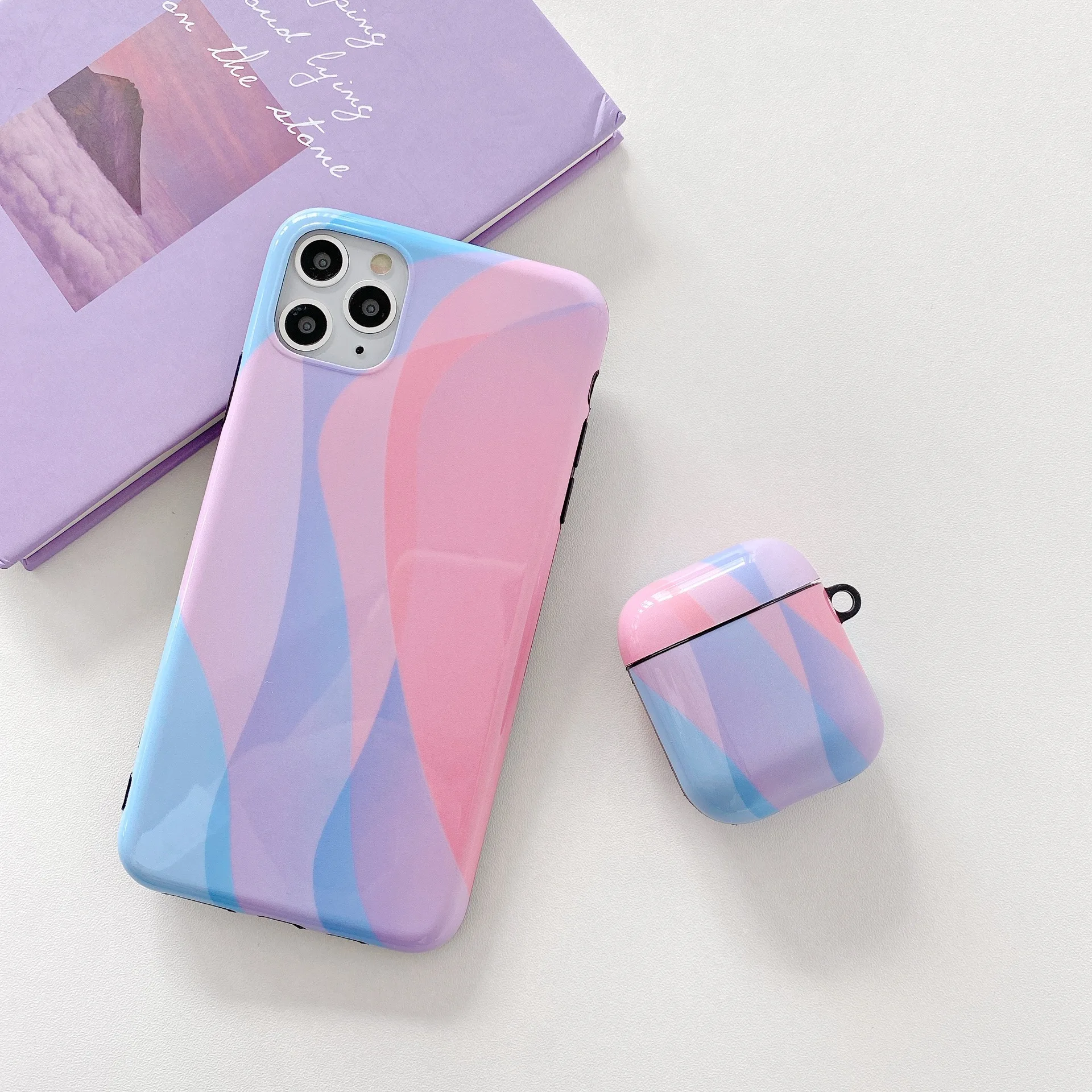 Комплект наушников IMD Color для защитного чехла Airpods Soft Phone для iPhone 11 Pro Max X XS XR 7 8 Plus Mobile Shell.