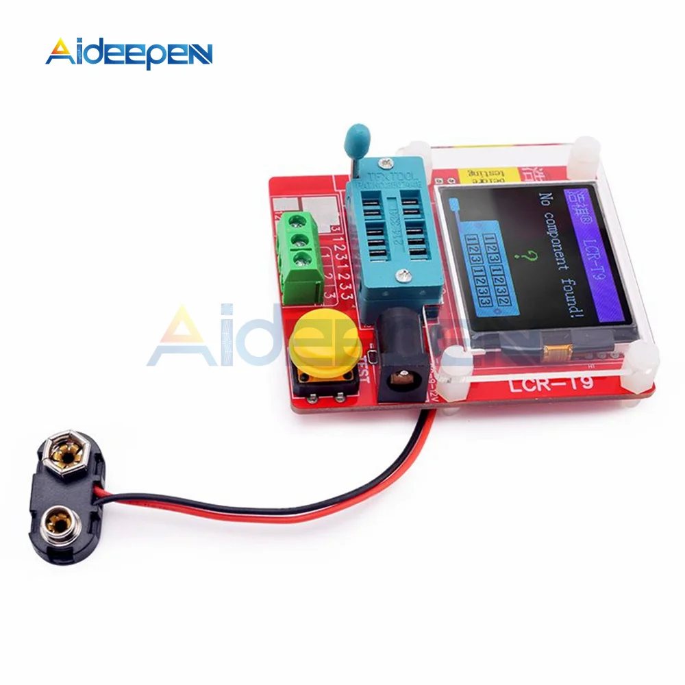 LCR-T9 Многофункциональный тестер транзисторов мультиметр цветной дисплей для