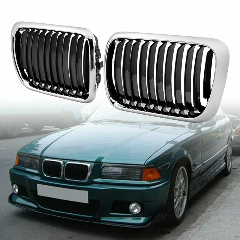E36 гриль черный передний бампер для почек решетка BMW 3 Series 318I 323I 328I M3 1997 1999|Гоночные