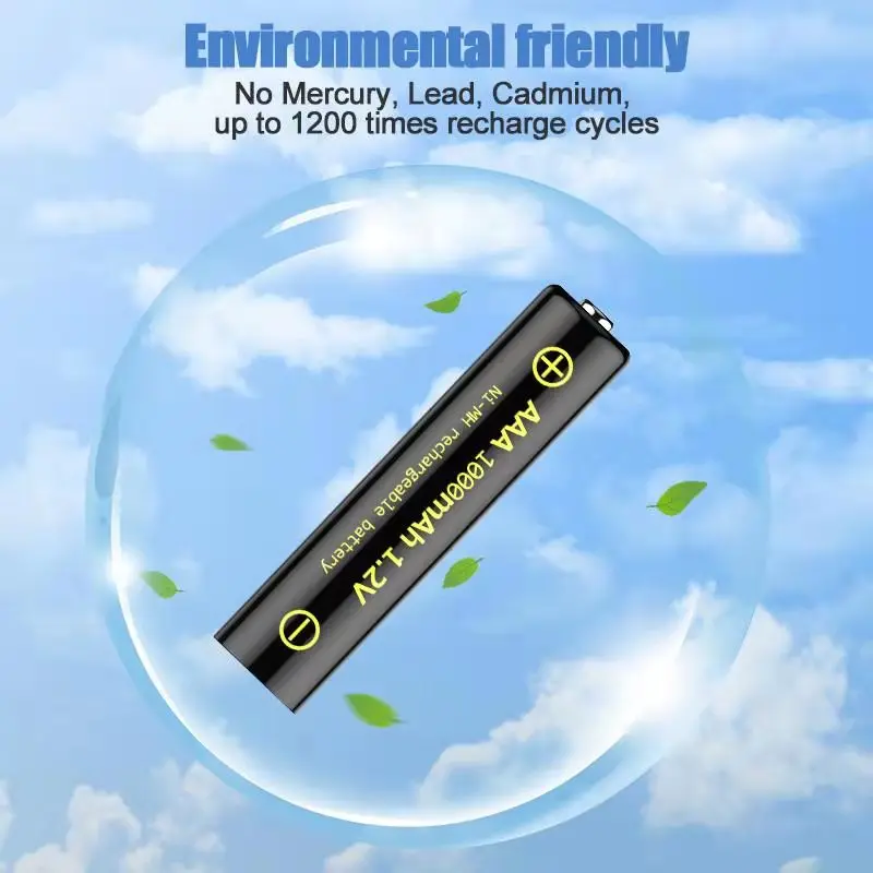 4-20pcs AAA Battery 1.2V Ni-MH Rechargeable Batteries 1000mAh 3A aaa Replacement Ni MH For Camera Flashlight | Электроника