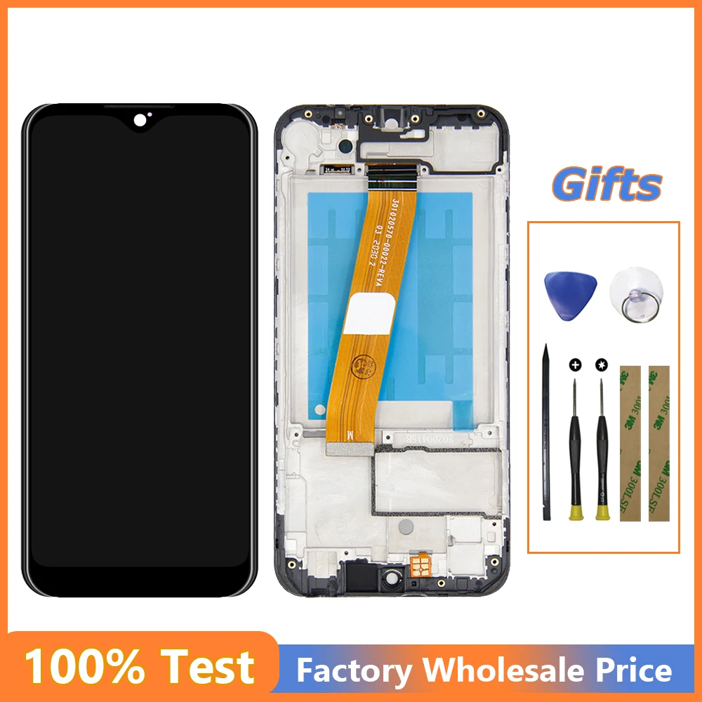 

Дисплей для Samsung A01 Core A013 в сборе с рамкой-черный сенсорный экран дигитайзер для A01 Core SM-A013G A013F A013G A013M/DS