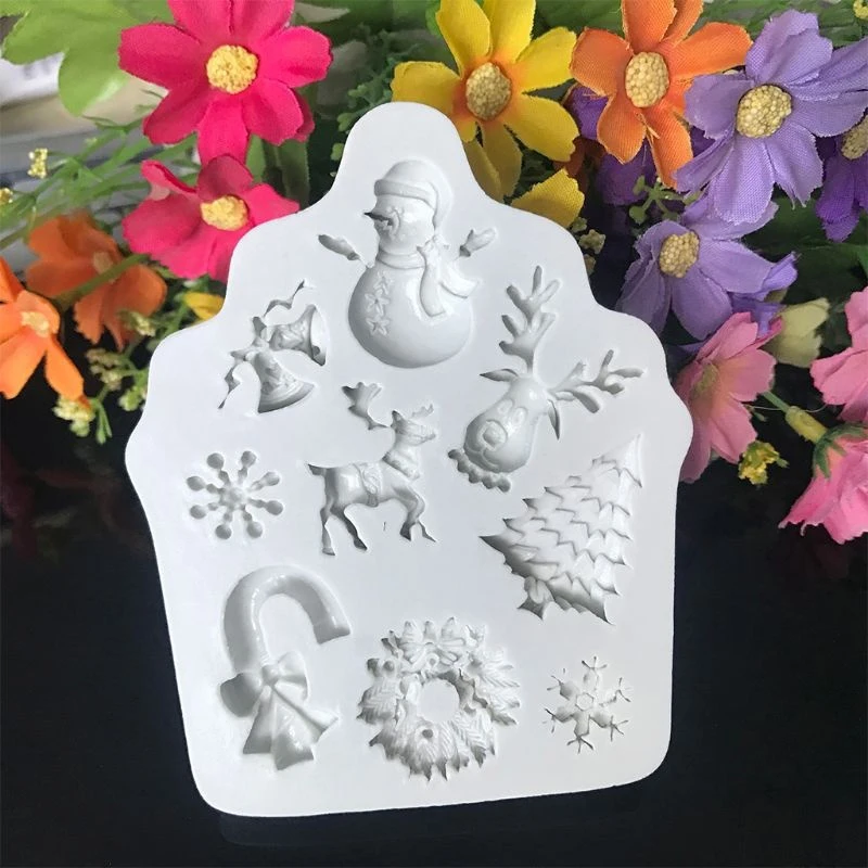 Форма для помадки на торт Силиконовая Рождественская Экологически чистая форма