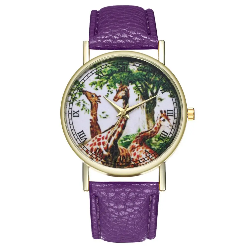 Модные кожаные Strap13 стили полосатая повязка мужские часы аналоговые спортивные