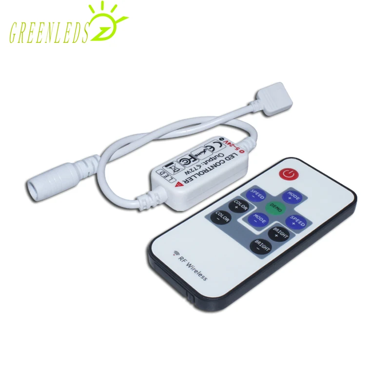 

LED RF remote 10 keys RGB Color Controller DC5-24V 6A JM-RFMINIS-03 Controller with One Year Warranty