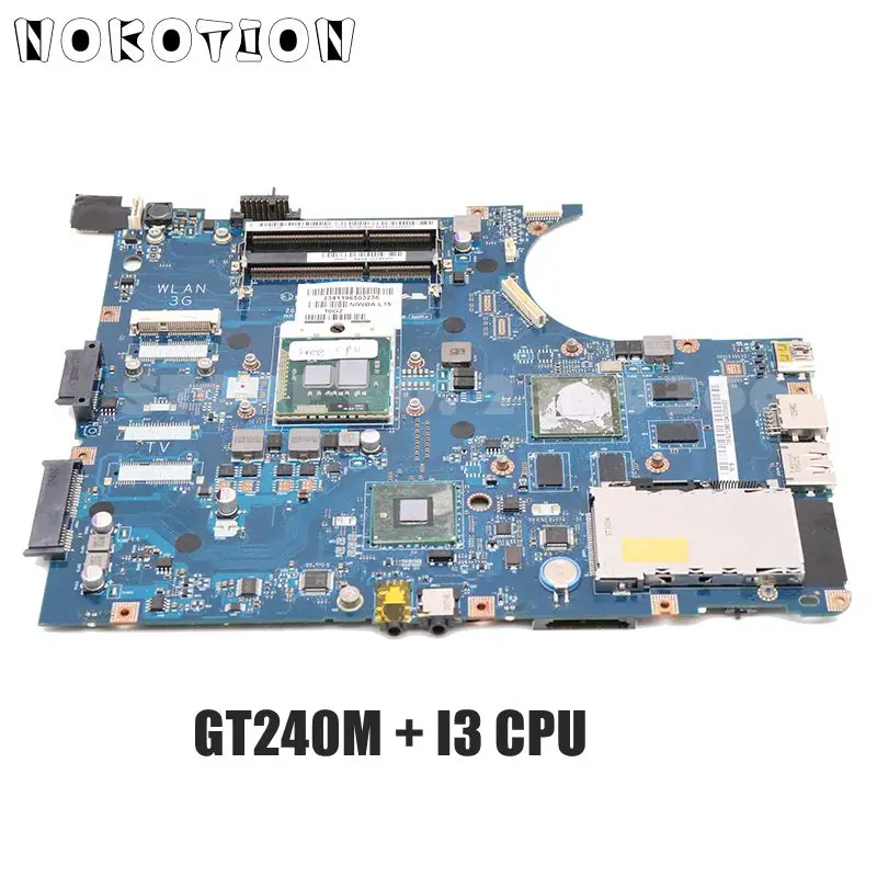 NOKOTION для ноутбука Lenovo IdeaPad Y550P материнская плата NIWBA LA-5371P free I3 CPU GT240M графика полное