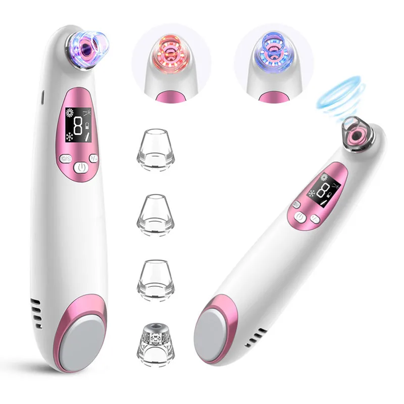 

Cold/warm Blackhead Remover Vacuum Suction Face Cleansing Tools Pimple Acne Extractor Facial Pores Cleaner Beauty Skin Care