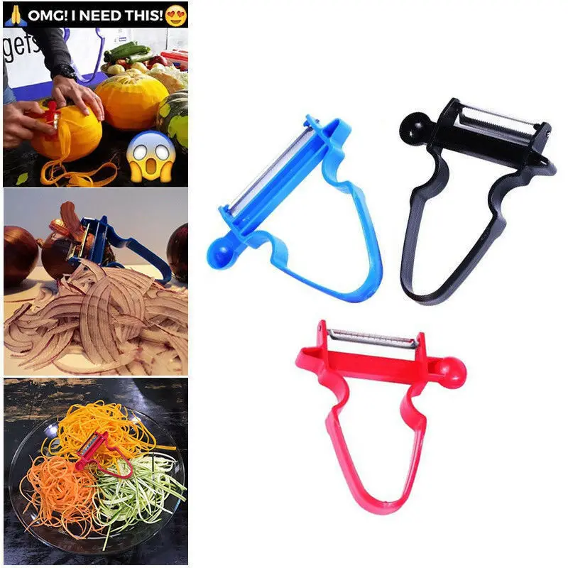 3 шт./компл. нож для нарезания соломкой из нержавеющей стали|Овощечистки и ножи