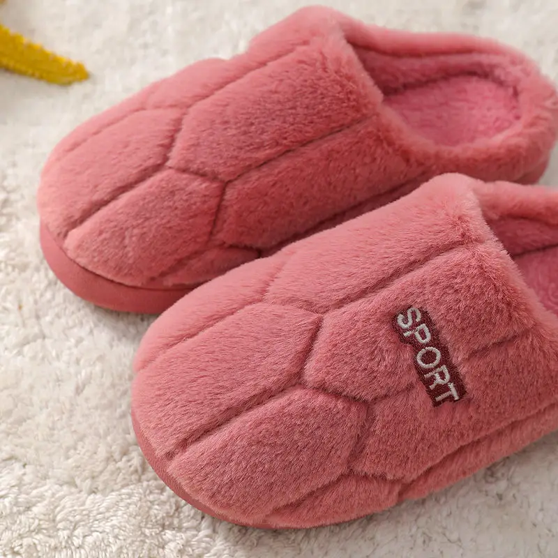 Winter Warm Home Women Slippers House Plush Soft Cotton Slippers Non-slip Men Shoes Indoor Bedroom Slides Lovers Couples