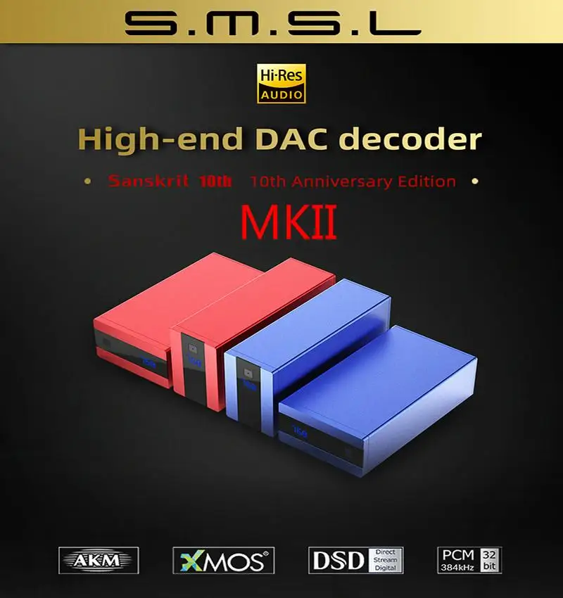 Цифровой декодер SMSL 10-й SK10 MKII AK4493 PCM384 DSD256 DSD XMOS предзаказ DAC Hi-Fi поддержка OTG USB с