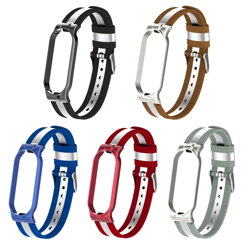 Браслет из нержавеющей стали для Xiaomi Mi Band 3 4 5 6 | Электроника