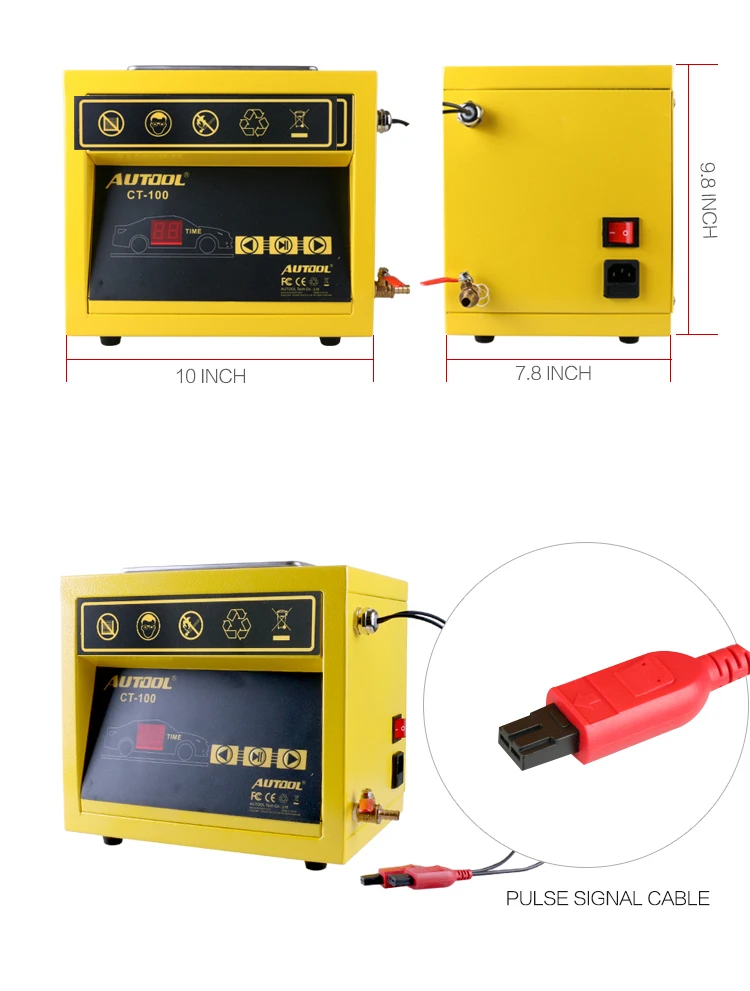 

Original AUTOOL CT-100 MINI Fuel Injector Cleaner 110V/220V Car Motorcycle CT100 Auto Ultrasonic Injector Cleaning Tool