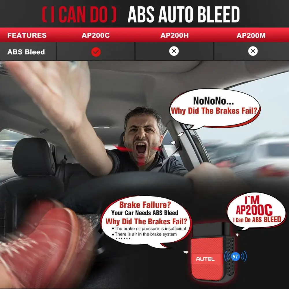 Autel AP200C Bluetooth OBD2 сканер автомобильный OBD 2 считыватель кодов диагностический