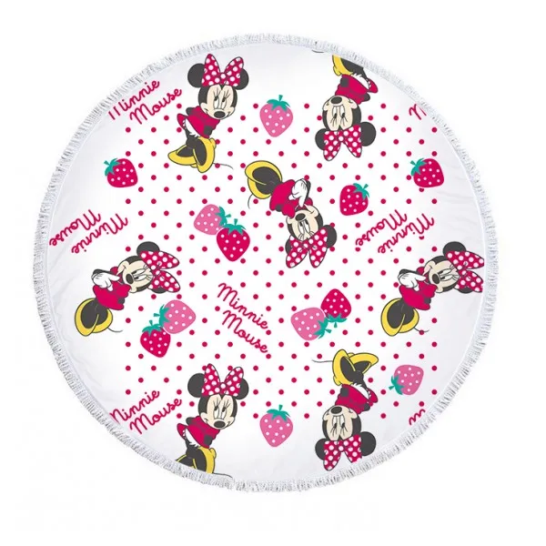 Minnie Mickey 3 Пляжное полотенце из микрофибры с рисунком Минни Микки Мауса, Стич спадермана Софии, спортивное банное полотенце с кисточками для детей, мам - Цвет: Minnie Mickey 3