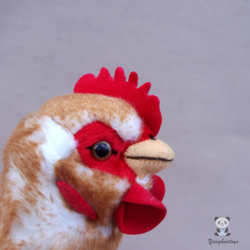 Мягкая игрушка в виде животного Реалистичная плюшевая курочка большая детские