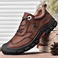 high quality mens shoes genuine leather soft shoes casual hiking shoes for men fashion designer flats shoes for men size38 45
