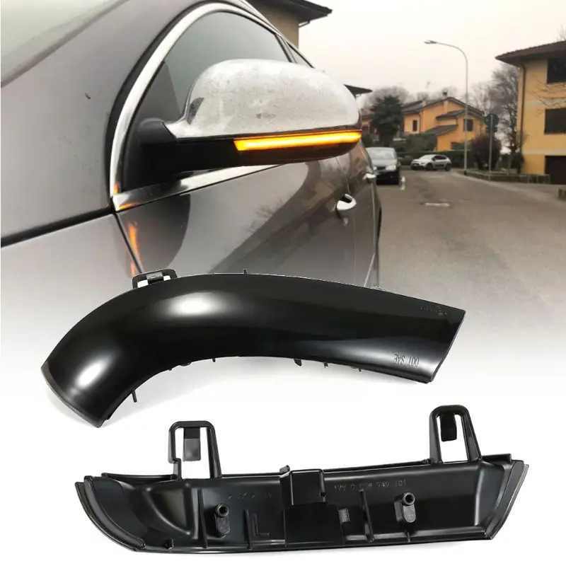 

1Pair Rearview Mirror Light Dynamic LED Turn Signal Light Side Wing Mirror Indicator for V-W Sko-da Superb B5 2002-2008 EOS 2006