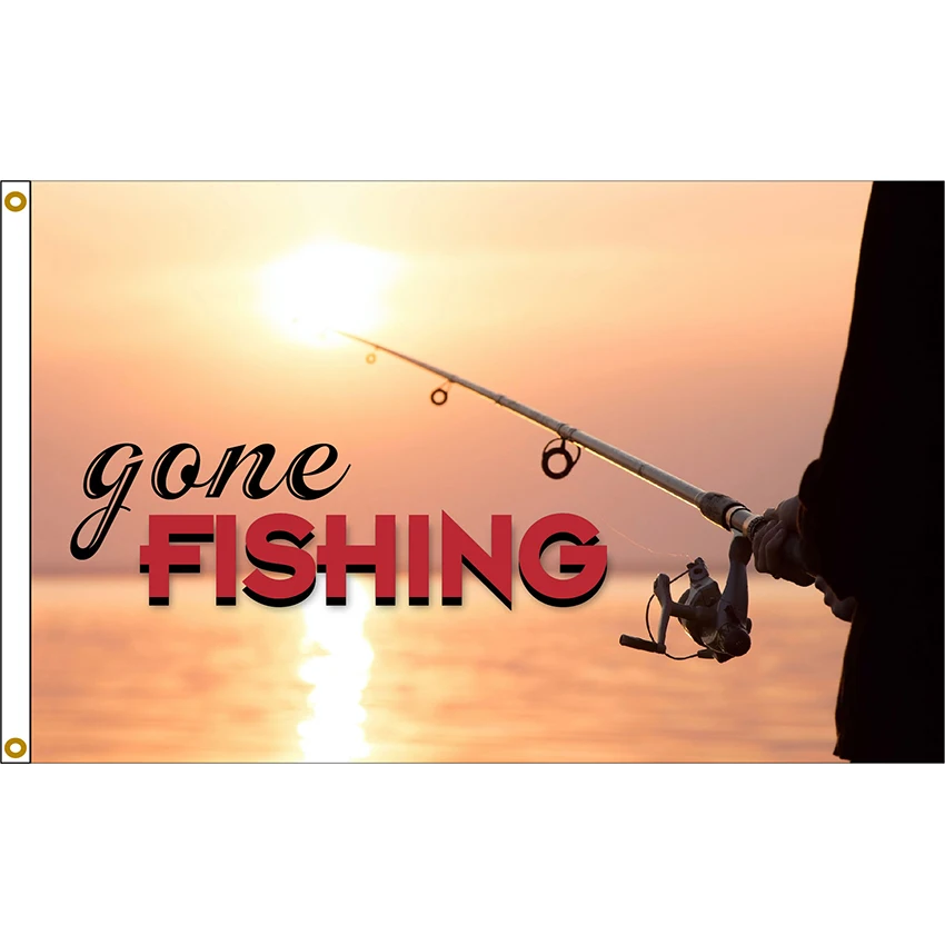 Рыболовный флаг 150 х90 см баннер яркие цвета украшение в подарок акция для дома 100D