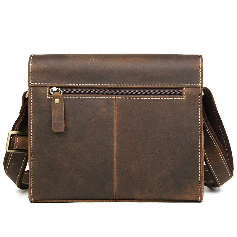 Женская сумка-мессенджер из коровьей кожи сумки через плечо Crazy Horse Винтаж Малый