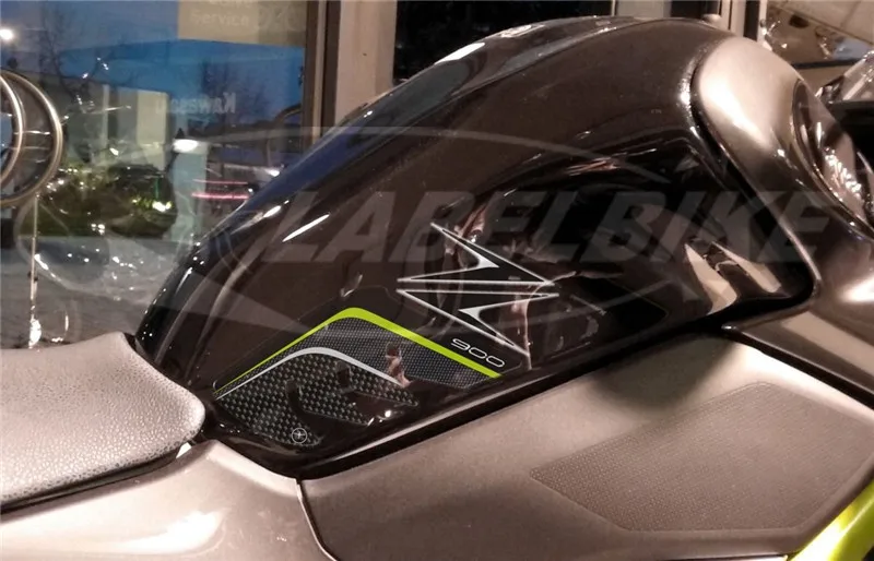 

Motorcycle Carbon Fiber 3M ADHESIVE Emblem Protection Tank Pad Gas Cap Protective Decals Sticker For Kawasaki Z900 2017-2020