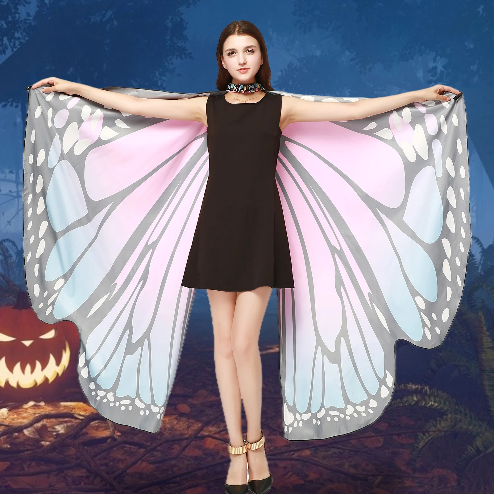 Маска на Хэллоуин Бабочка крыло искусственная кожа для взрослых женщин девочек
