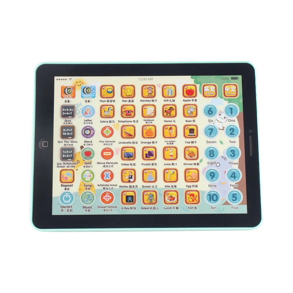 

Baby Touch Computer Tablet Pad Educational Toys Kids Early Learning Reading English Chinese Language Machine For Kids Children