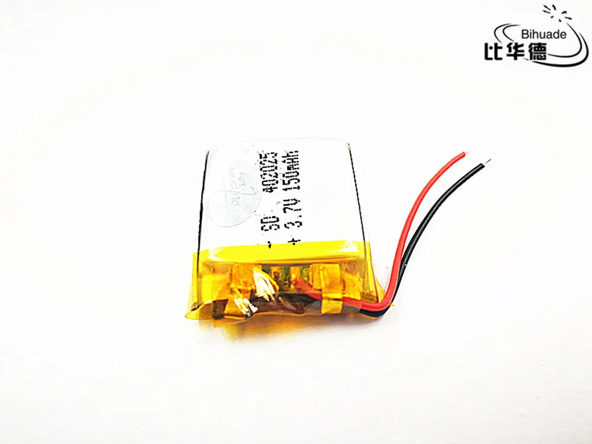 3.7V 150mAh 402025 Lithium Polymer Li-Po li ion Rechargeable Battery cells For Mp3 MP4 MP5 GPS mobile bluetooth | Электроника