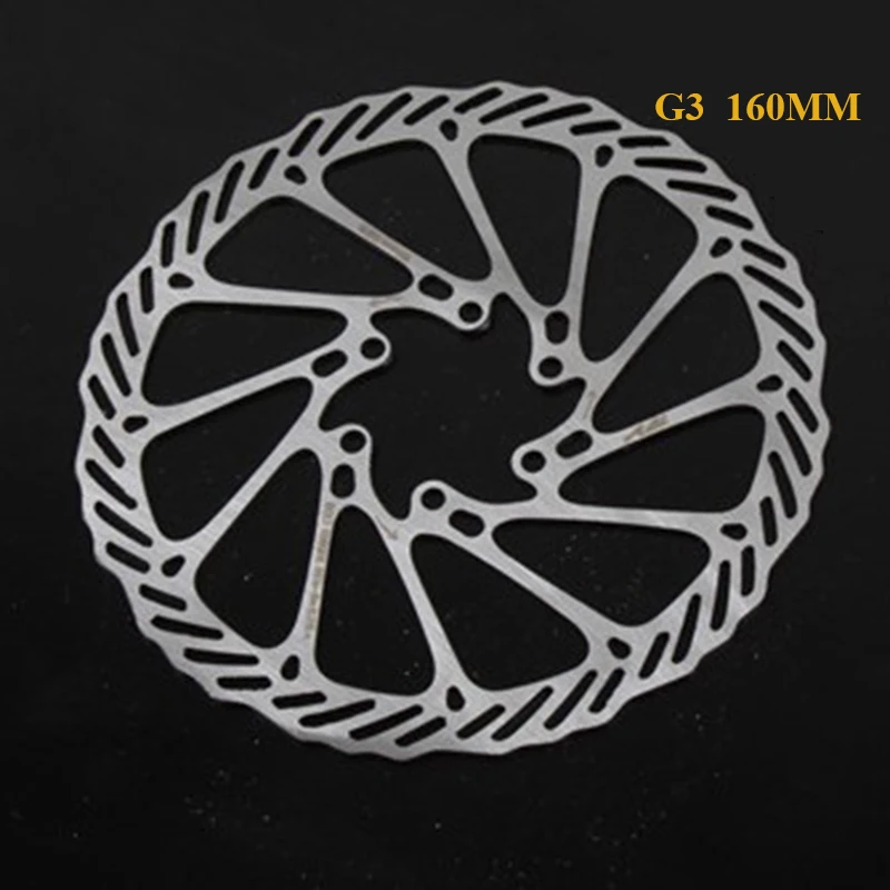 G3 160mm 1 шт. велосипедный дисковый тормоз 140/160/180/203 мм Нержавеющая сталь MTB дисковый тормоз горного велосипеда ротора с 6 Болты велосипедные аксессуары - Цвет: G3 160mm