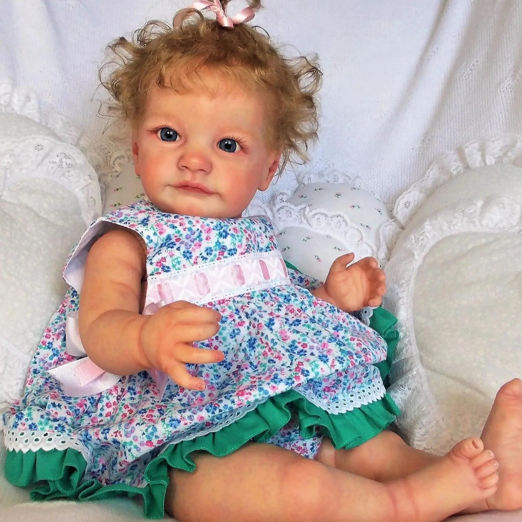 

Реалистичная силиконовая кукла-реборн для девочек, 60 см