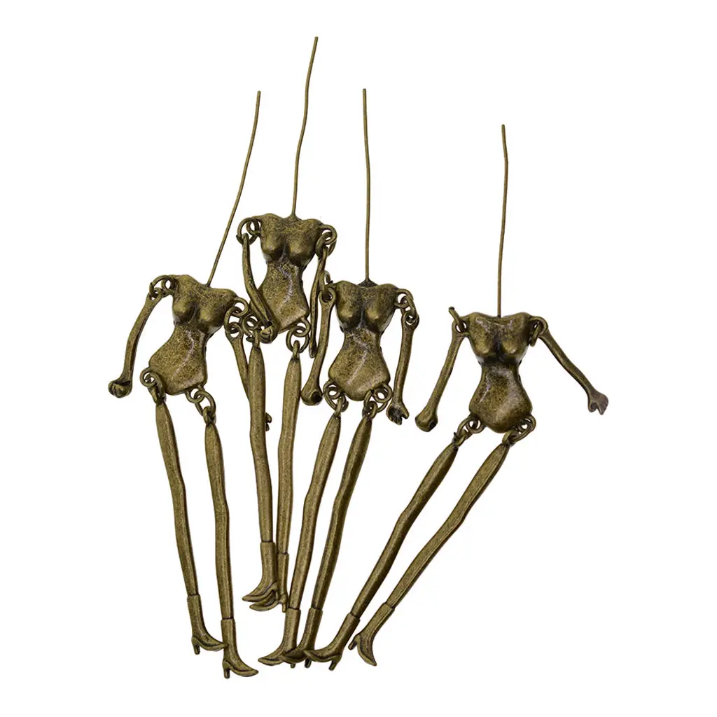 4 шт. подвески в виде скелета для Хэллоуина | Украшения и аксессуары