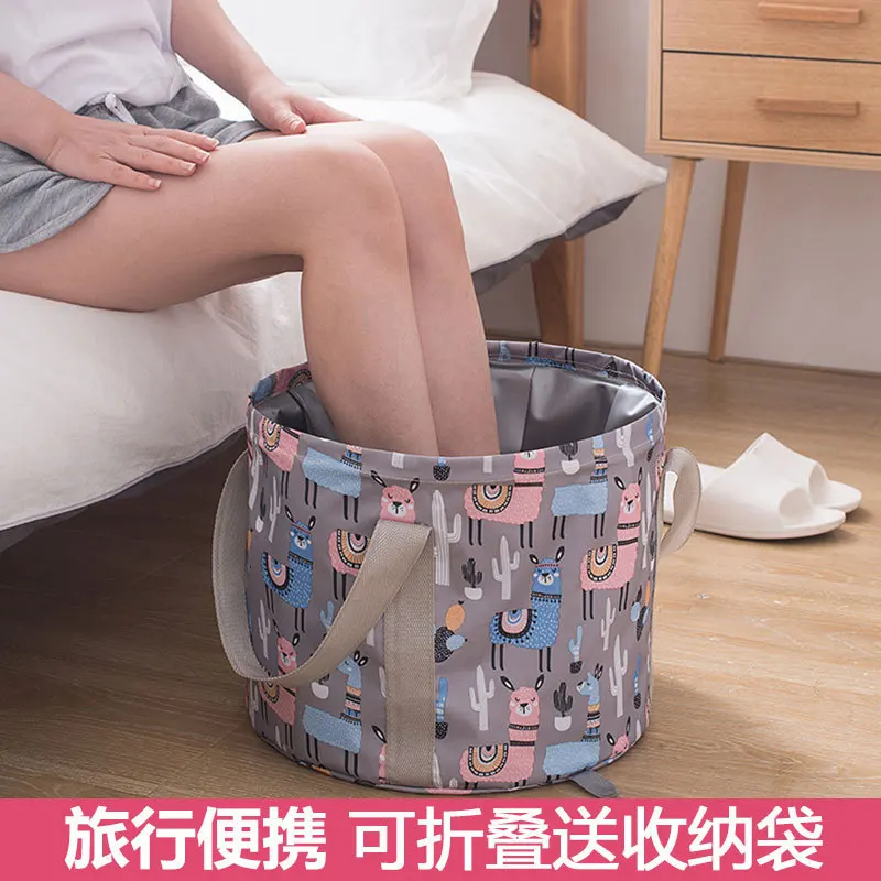 

Multifunctional foldable water basin travel type portable washing basin large capacity foot soaking bucket foot soaking bag