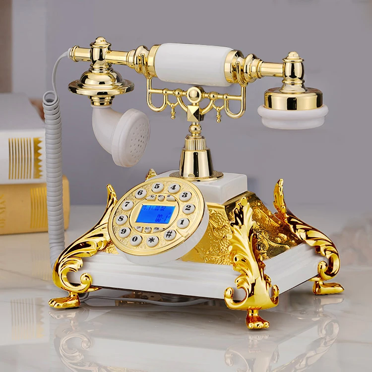 Стационарный ретро-телефон для пожилых людей старинный квадратный стационарный