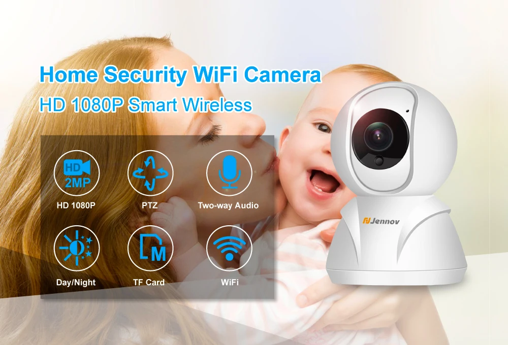 KuWfi 1080P HD ip-камера беспроводной детский монитор домашняя сеть безопасности Wifi PTZ