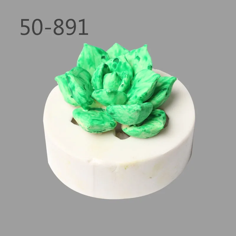 Различные стили суккулентов растений помадки торта силиконовая форма сделай сам