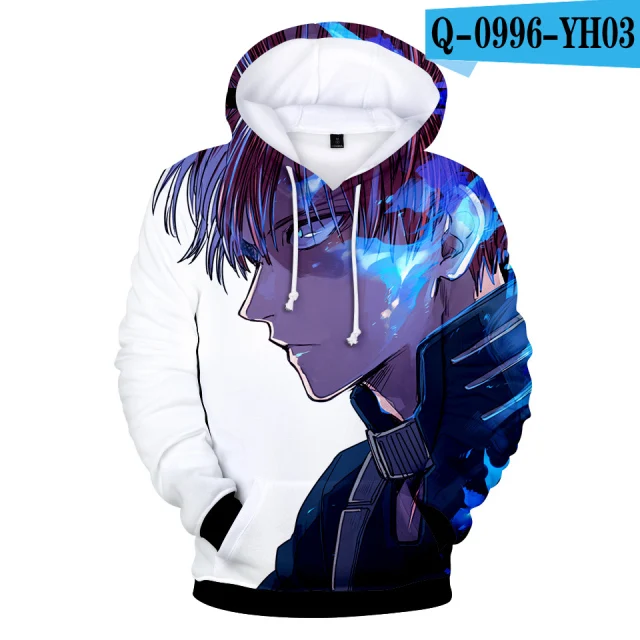 

Spring Autumn Anime My Hero Academia 3D Hoodies Men Women Kids Sweatshirts Cartoon Clothes Jackets Boys/girls Long Sleeve Tops