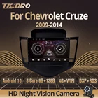 Автомагнитола TIEBRO 2 Din Android 10,0 для Chevrolet Cruze 2009-2014 GPS-навигация стерео приемник DSP автомобильный мультимедийный плеер IGO