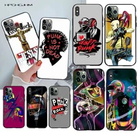daft punk rock phone case for iphone 11 pro xs max 8 7 6 6s plus x 5s se 2020 xr case