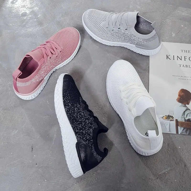 

Women Shoes Super Light Sneakers For Women Vulcanize Shoes Sport Basket Femme Walking White Sneakers Women Casual Tenis Feminino