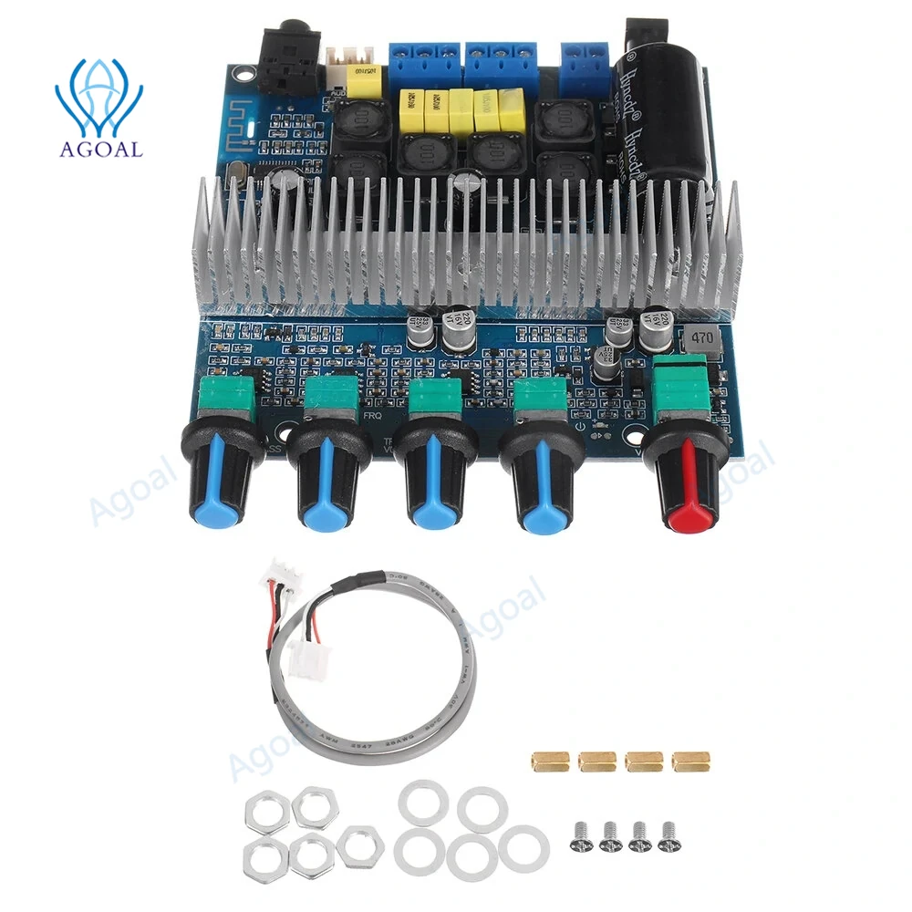 TPA3116D2 TPA3116 2 1 сабвуфер Bluetooth усилитель цифровая аудиоплата 50 Вт * + 100 бас AUX для 5 0