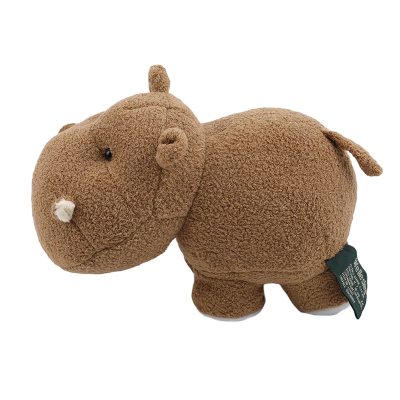 

1PC cute big plush toy length 20cm height 15cm cute long nose elephant figurine hippo plush toy birthday Christmas gift