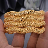 nation 4pcslot bangles dubai gold color bangles for women banglebracelet africa jewelry ethiopian middlle east bride gift
