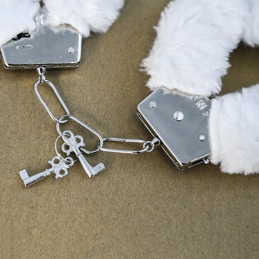 БДСМ плюшевые наручники бондаж скобы ограничитель фетиш экзотические