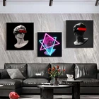 Статуя Греческой мифологии, портрет Давида, скульптура, холст, живопись, плакаты и принты для гостиной, декоративное настенное искусство