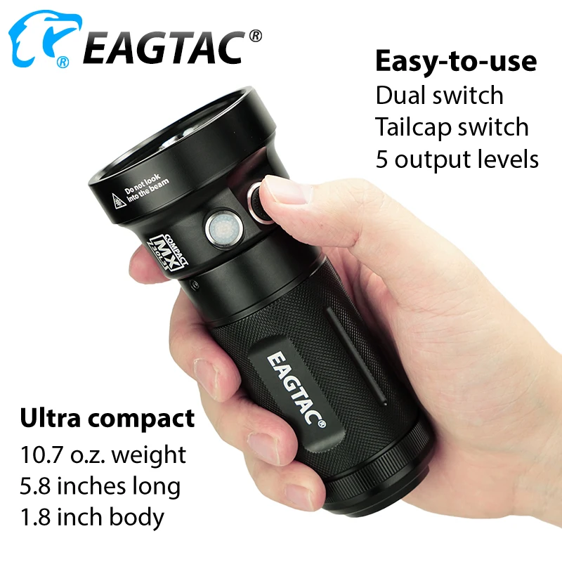 EAGTAC MX30L3-CR Base Ultra Compact 6000 LED 6 * XPL 219C 4000K перезаряжаемый светодиодный фонарик 3*18650