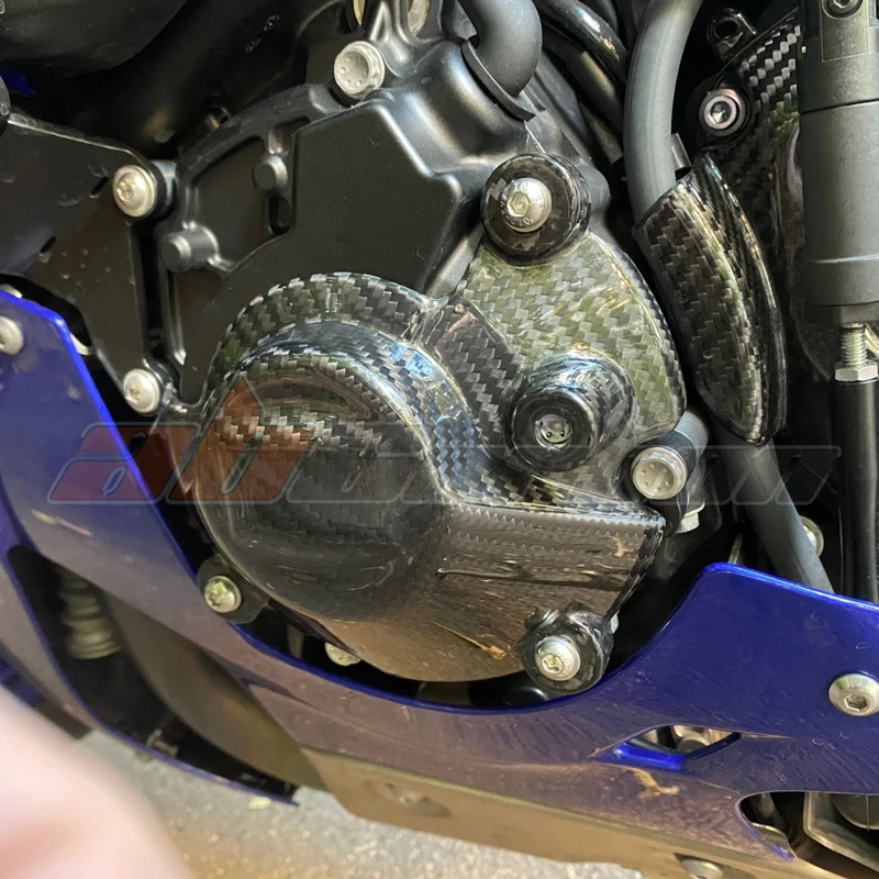 Крышка для генератора средняя Yamaha R1 2015-2021 углеродное волокно 100% твилл |